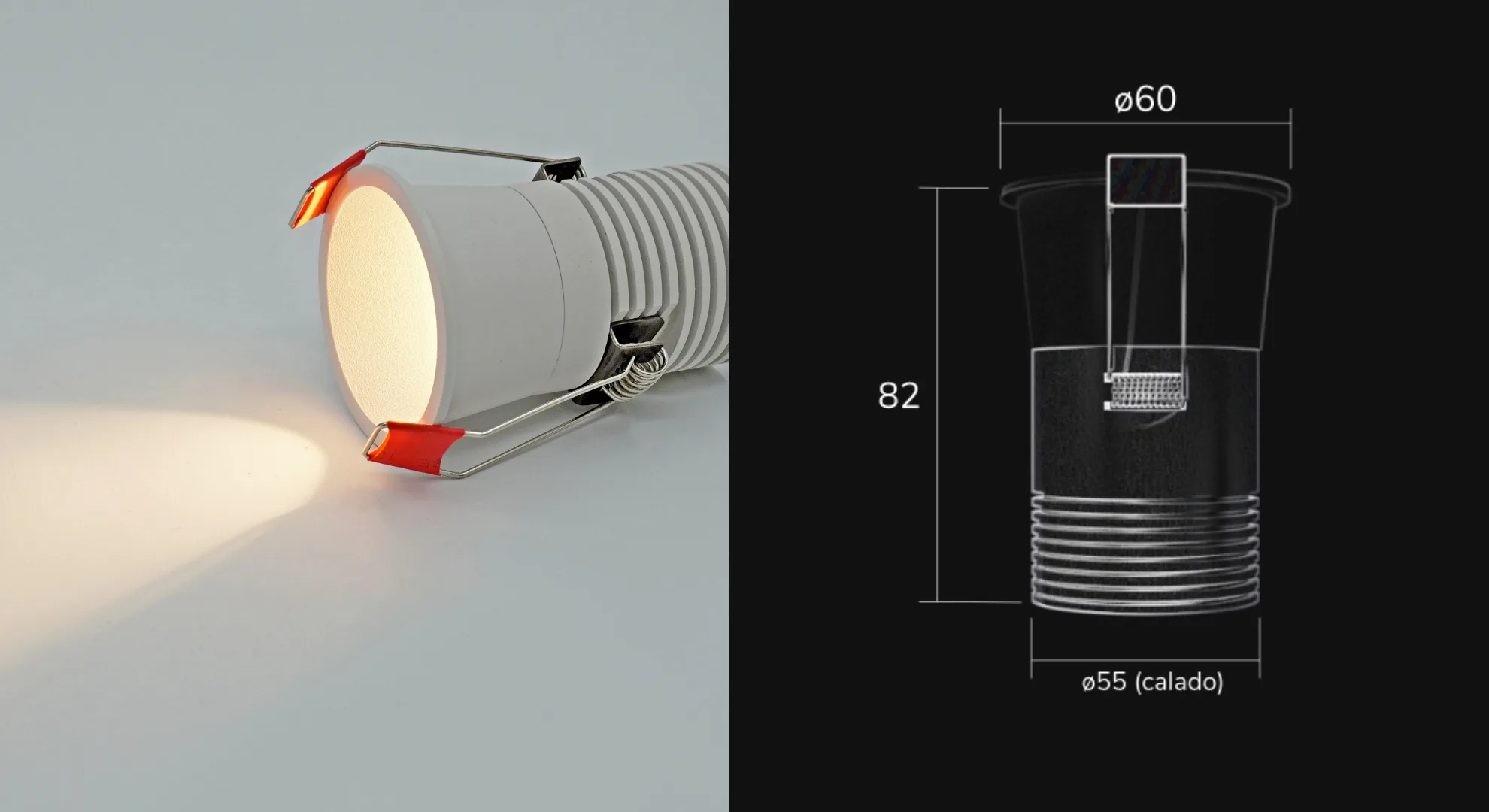Chase Englar7 Spot de embutir 7w 3000k