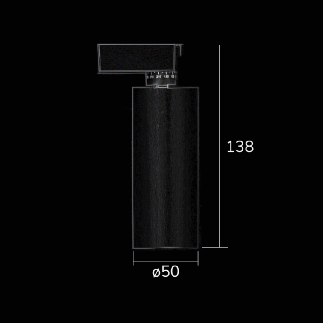 Spot LED para riel Chase Stage Spot10 10W 3000K orientable
