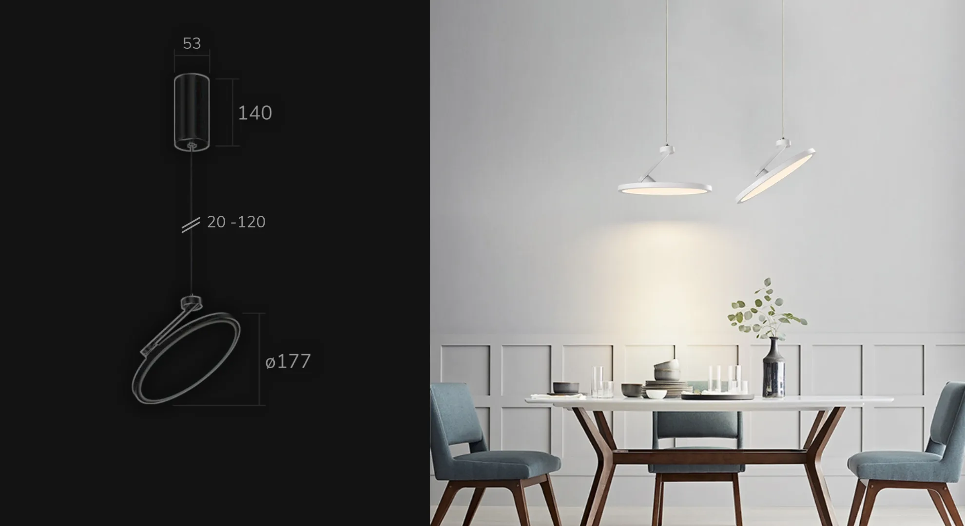 Colgante de Aplicar Chase Talic 18w 3000k