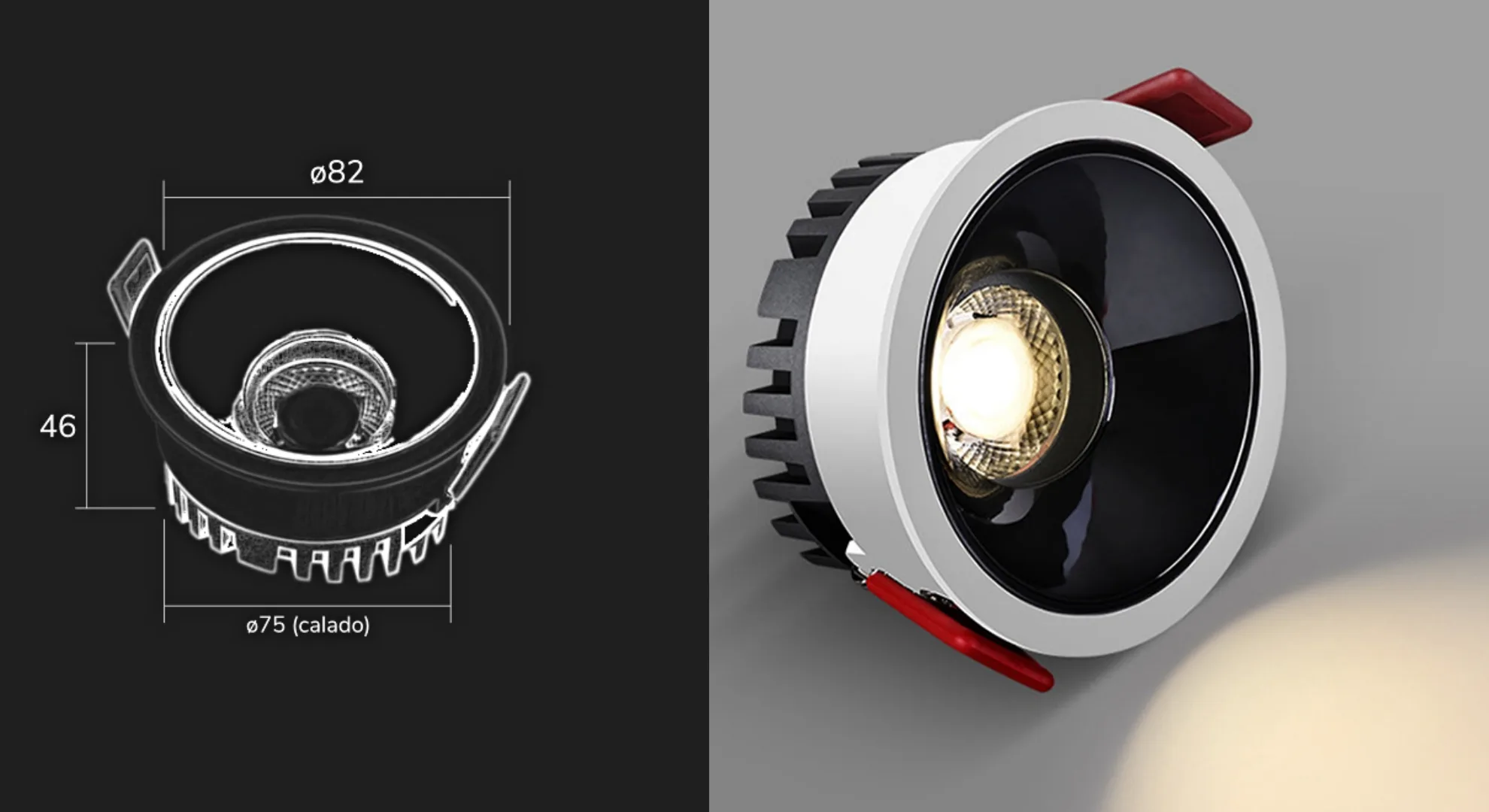 Spot de embutir CCT Chase Antix Smart